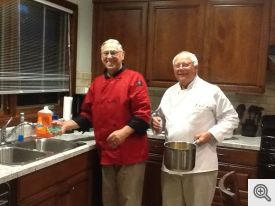 Chefs Tony Cifelli (l) and Fred Jungers