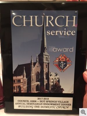 Church Service Award 2017-2018