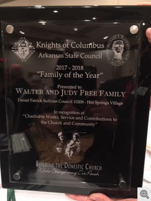 KofC Family of the Year 2017-2018