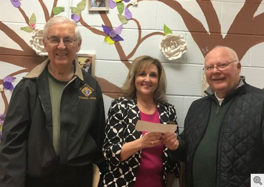 HSVKofC Donation to Caring Place Jan 2018