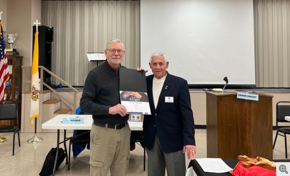 January 2025 Knight of the Month Frank Klier