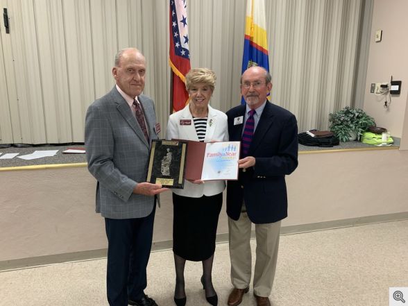 2018-2019 Daniel P. Sullivan Council 10208 of Hot Springs Village Family of the Year Bob and Mary Anne Honzik