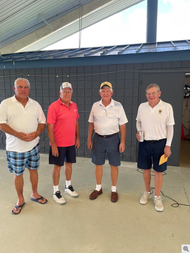 1st Place 1st Flight Left to Right Jim Yarberry, Russ Harrison, George Byrnes, Bill Patterson.