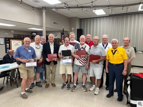 All of the new Knights for the current fraternal year (not all are pictured)